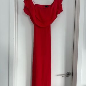 Parker Strapless Red Dress